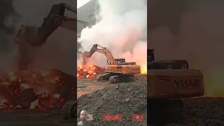 volcano crater drilling excavator explore hitachi jcb bulldozer bgmi subscribe shortvideo [upl. by Peugia932]