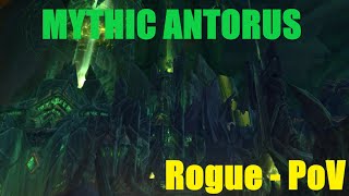 WoW  Antorus the Burning Throne Mythic  SOLO Outlaw Rogue PoV [upl. by Kissiah]