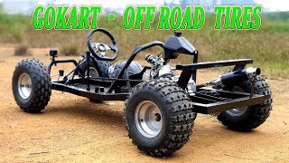 Upgrade F1 Gokart v3 with OffRoad Tires  Video 4K [upl. by Eenar593]