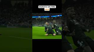 MORATA SHOCKING GOALS 🔥🔥🔥😱 football soccer alvaromorata championsleague [upl. by Llenad455]