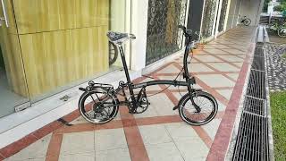 Brompton Copy with Shimano Gear Leggero Shimano Sora Dream Spec 2024 Edition Trifold by Jackbikesg [upl. by Thury121]