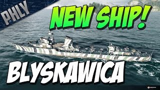 World Of Warships NEW  THE POLISH LIGHTNING  Błyskawica Tier VII Polish Destroyer [upl. by Mercie]