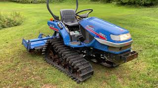 ISEKI TPC15 Track Compact Tractor amp 15 Meter Rotavator [upl. by Marx776]