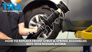 How to Replace Front Strut amp Spring Assemblies 20122018 Nissan Altima [upl. by Alleuol]