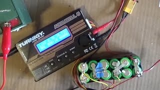 DIY How to Balance charge Li ion Lipo battery pack w a balance charging cable Imax B6 Accucell 6 [upl. by Aseyt]