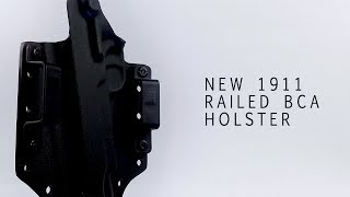 The MOST CONCEALABLE 1911 Holster EVER Now Available  Bravo 1911 Railed BCA Holster [upl. by Iohk]