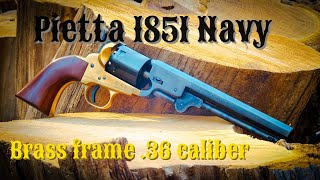 The cheapest cap and ball revolver  Pietta 1851 Navy with brass frame [upl. by Geoffry146]