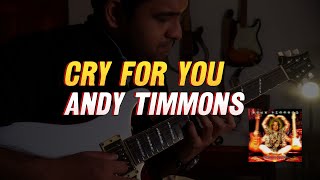 Andy Timmons  Cry For You Guitar Cover  Sasmitha [upl. by Adihaj]