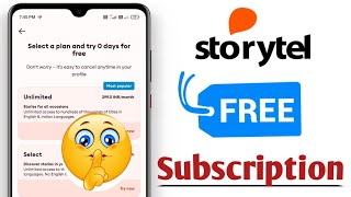 Storytel App free Subscription  Storytel App free Coupan code  storytel for free [upl. by Yanahc173]