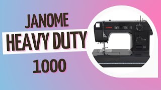 JANOME HD1000 BE Mechanical Sewing Machine How to Sew Anything Beginner Friendly [upl. by Elfstan]