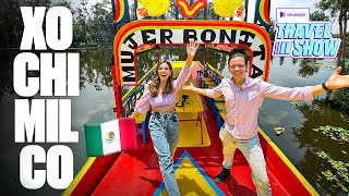 Navegando en XOCHIMILCO en Trajinera 🇲🇽 [upl. by Margarette]