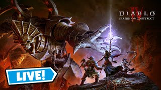 Diablo 4 Season 3 Season Of The Construct Gameplay Stream  New Diablo Season with Mount Drops [upl. by Sileas]