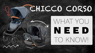 CHICCO CORSO Stroller System  5 Things to Know [upl. by Scotty]