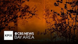 Californias Park Fire destroys hundreds of structures firefighters concerned about weather [upl. by Kinata]