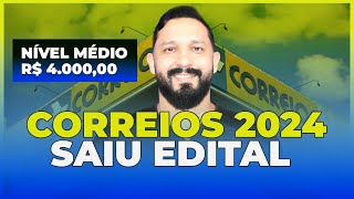 CONCURSO CORREIOS SAIU O EDITAL COM MAIS DE 8000 VAGAS [upl. by Gomer]