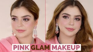 Pink Makeup Tutorial  Glam Look [upl. by Nanni]