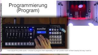 EUROLITE DMX Move Controller 512 PRO  Tutorial [upl. by Ysabel]