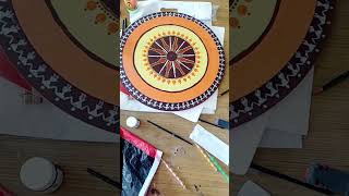 MDF BOARD DRAWING simple drawing konark temple wheel drawing konarktemple [upl. by Esor]