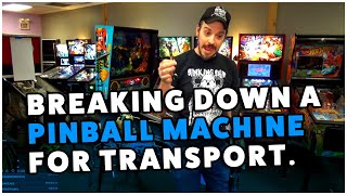 Breaking down a Pinball machine to transport [upl. by Sherr]