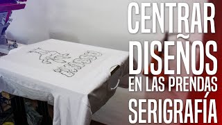 ¿CÓMO CENTRAR DISEÑOS O POSITIVOS SERIGRAFÍA [upl. by Miguel]