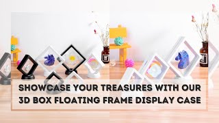 3D Box  Floating Frame Display Case  Coin Display Box for Challenge Coins Rocks and more [upl. by Amberly498]