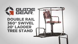 Guide Gear Double Rail 360° Swivel 20 Ladder Tree Stand [upl. by Yendic]