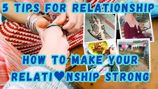 How to make your relationship strong 💞  5 tips to make husband amp wife relation strong ✅️ [upl. by Nancie]