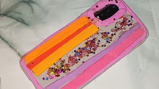 DIY Mobile cover making at home Diy phone case mobile cover Decoration with fomic sheet recover [upl. by Doralynne550]