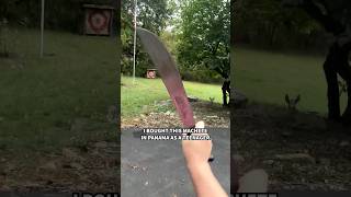 Time to sharpen my machete again diy maker homestead machete sharpen chopping [upl. by Adroj24]