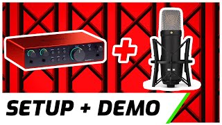 Focusrite Scarlett 2i2 amp Rode NT1  Setup amp Demo [upl. by Wystand]