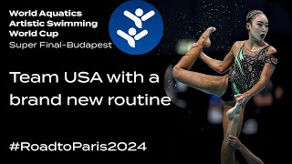 RoadtoParis2024  🇺🇸 Team USA 🇺🇸 present a brand new Acrobatic routine [upl. by Lledner]