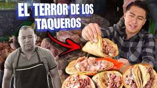 El RETO de CARNITAS el quotGÜEROquot 🌮  Tacos GIGANTES de Medio Kilo 🇲🇽🔥 [upl. by Plate]