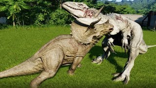 CarnotaurusModified VS TRex IRex Spinosaurus Giganotosaurus and Allosaurus  JWE [upl. by Acissehc]