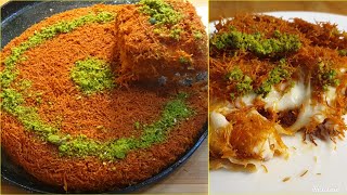 Kunafa Without Oven ❤️  Creamy Kunafa  Famous Arabian Dessert ♥️ [upl. by Enimajneb]