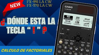 Cómo Calcular Factoriales  Fácilmente con tu Calculadora Casio fx570991LA CW  Guía Paso a Paso [upl. by Annil846]