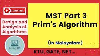 Prims algorithm for Minimum spanning tree  DAA [upl. by Niamreg]