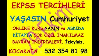 EKPSS Tercihleri ne zaman yapılacak 29 Ekim Cumhuriyet Bayramı Kutlu olsun Bugün ve yarına özel [upl. by Ellie]