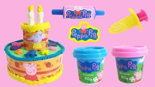 Kleien Met Peppa  Taart Van Klei Peppa Pig Playdoh Nederlands Speelgoed Filmpje Youtube Kanaal [upl. by Cary]