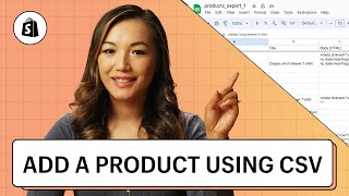 How to Add Products using a CSV file  Shopify Help Center [upl. by Camden]