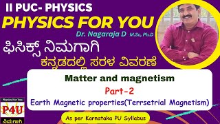 Earth magnetic propertiesdeclination inclination dip in kannada for class12 [upl. by Nekial]