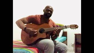 Papa Wemba  Show Me The Way Guitar solo cover [upl. by Manaker459]