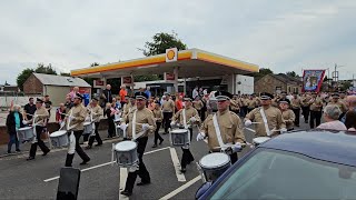 Larkhall purple heroes flute band  Central Scotland Boyne celebrations Larkhall 2023 [upl. by Tamarah]