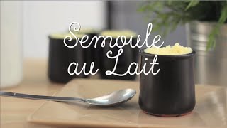 Semoule au lait simple  CuisineAZ [upl. by Vokaay395]