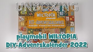 playmobil WILTOPIA DIYAdventskalender 2022 71006  UNBOXING [upl. by Dnomar925]