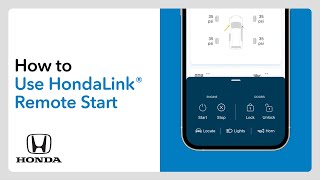 How to Use HondaLink Remote Start [upl. by Akeyla]