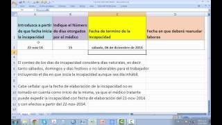 Formula para calcular termino de incapacidad medica [upl. by Uriah757]