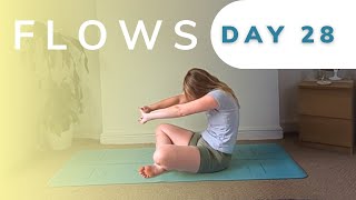 Day 2890  Flow from where you are seated  easy yoga [upl. by Dahraf]