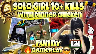 How to do CHICKEN DINNER 🍗 in every Game with Randoms 😎  BGMI Rush Gameplay  Girl Gamer [upl. by Ney252]