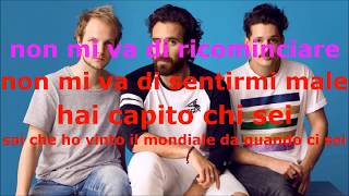 THE GIORNALISTI  QUESTA NOSTRA STUPIDA CANZONE DAMORE con Testo KARAOKE [upl. by Eltsyek]