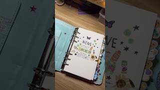 6 Ring Binder  1st Page journalwithme 6ringbinder journaling journal [upl. by Cyb]